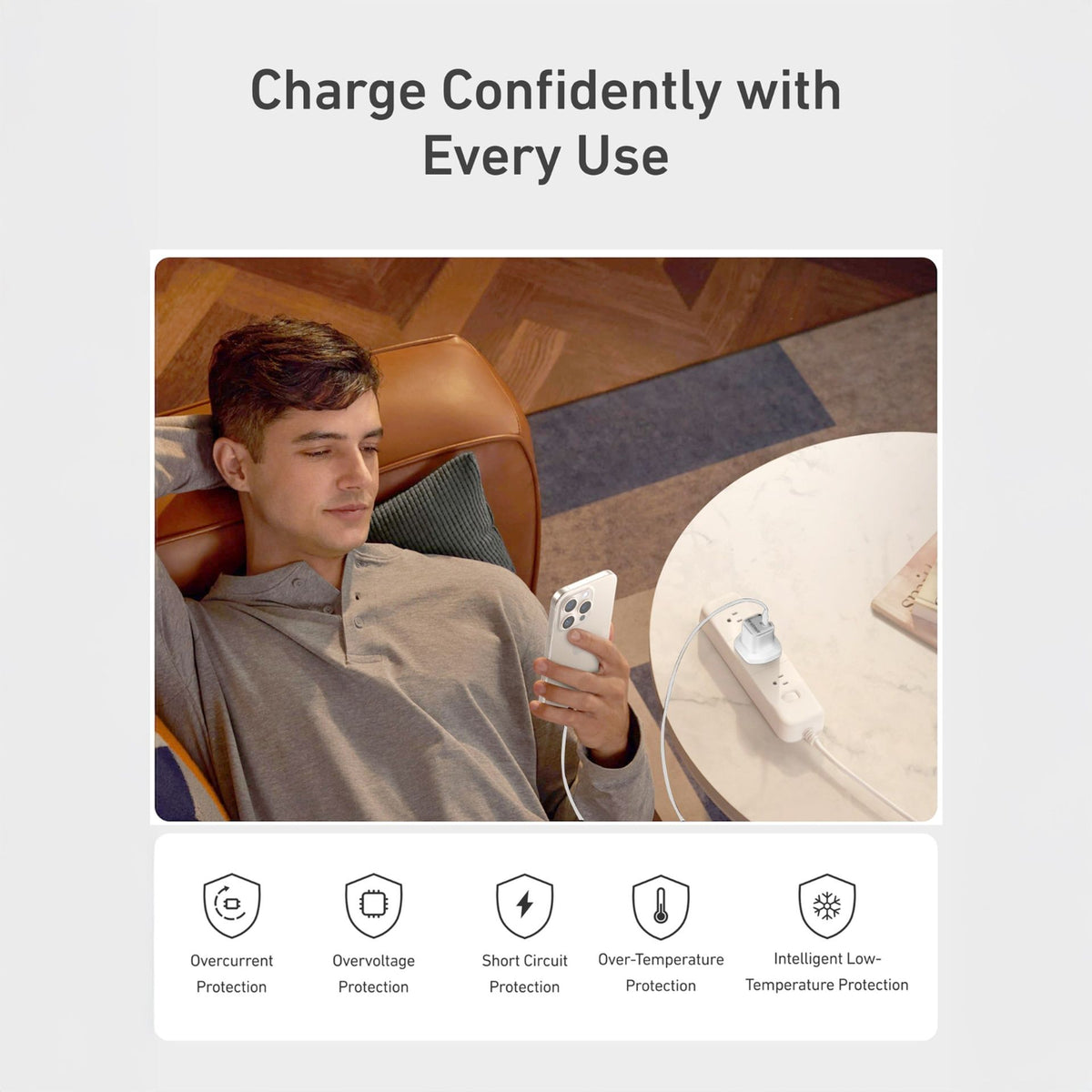 Anker USB-C Fast Charger Compact PD Wall Charger with GaN Technology, White