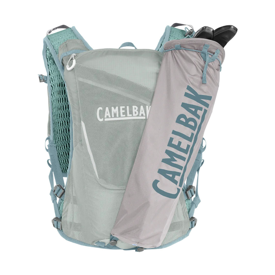 Camelbak Zephyr™ Pro Hydration Vest with Quick Stow™ Bottle, Pigeon/Blue Surf, 34oz