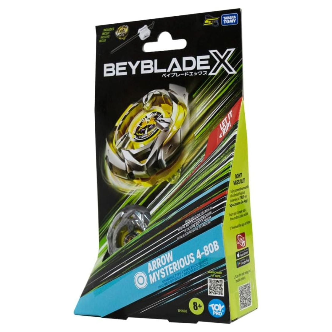 Beyblade X Arrow Mysterious 4-80B Launcher Set, 8+ years