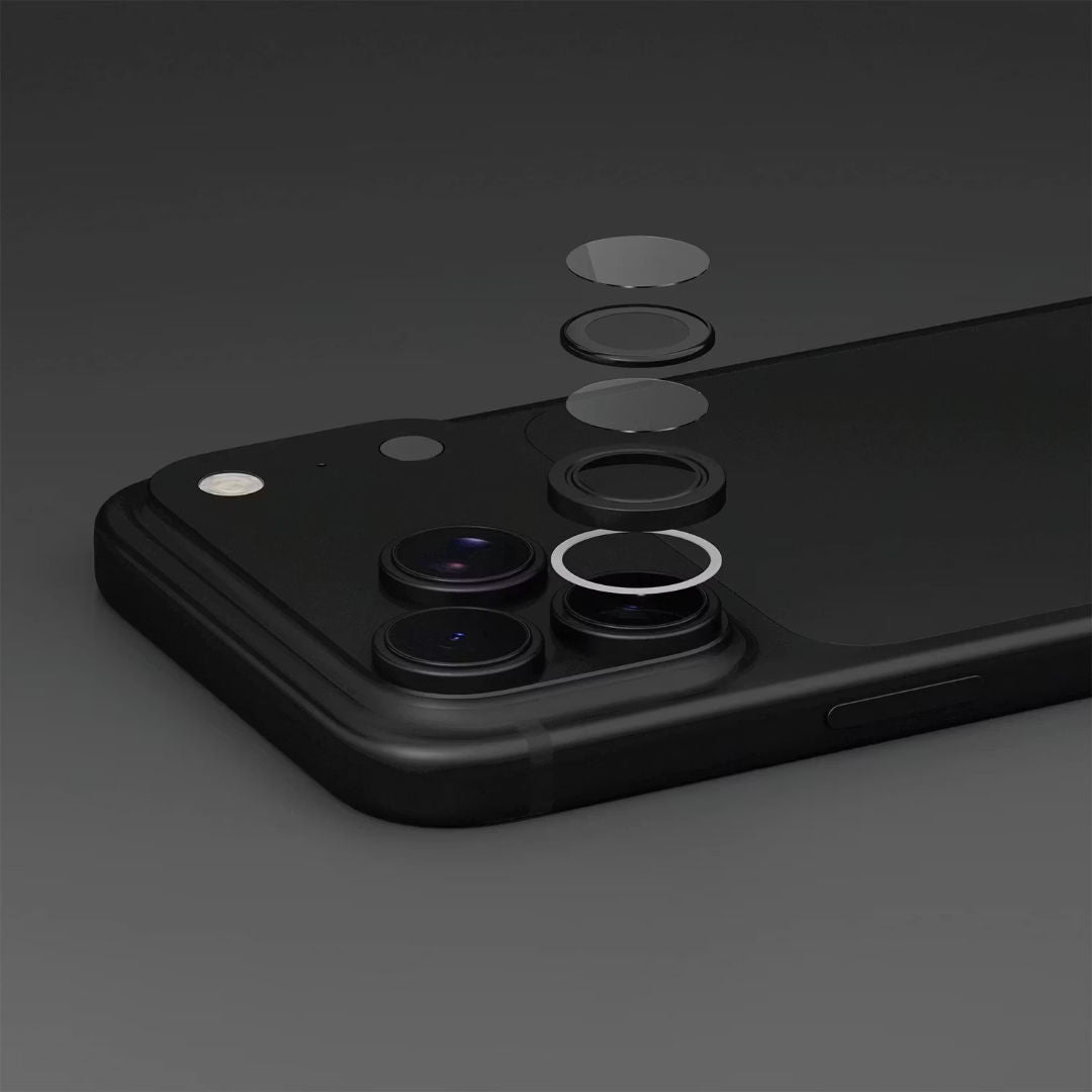Levelo Lucent Trio Camera Lens Protector For iPhone 18 Pro & 18 Pro Max, Black