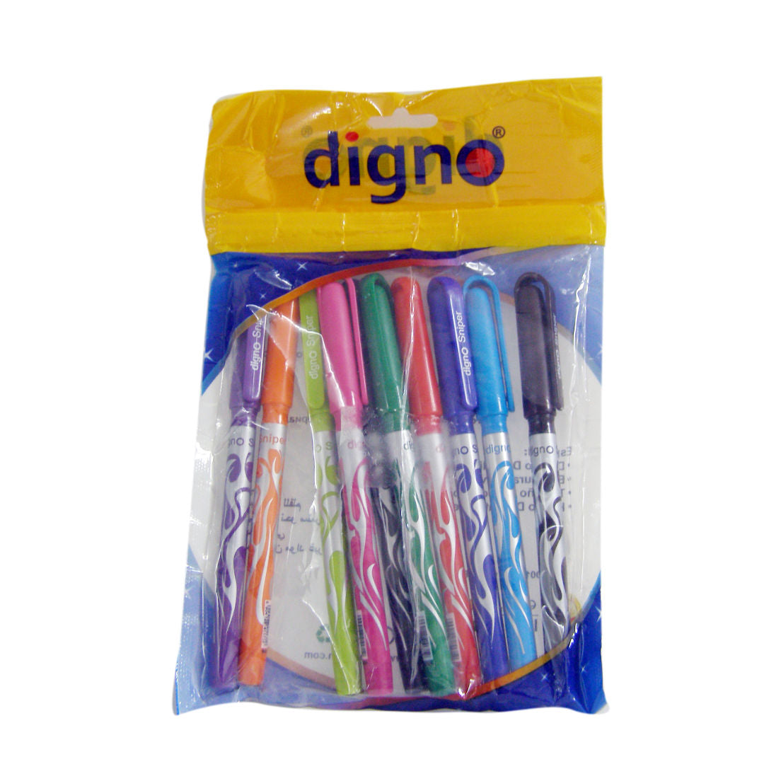 Digno Ball Point Pen Smooth Writing, Pack of 10