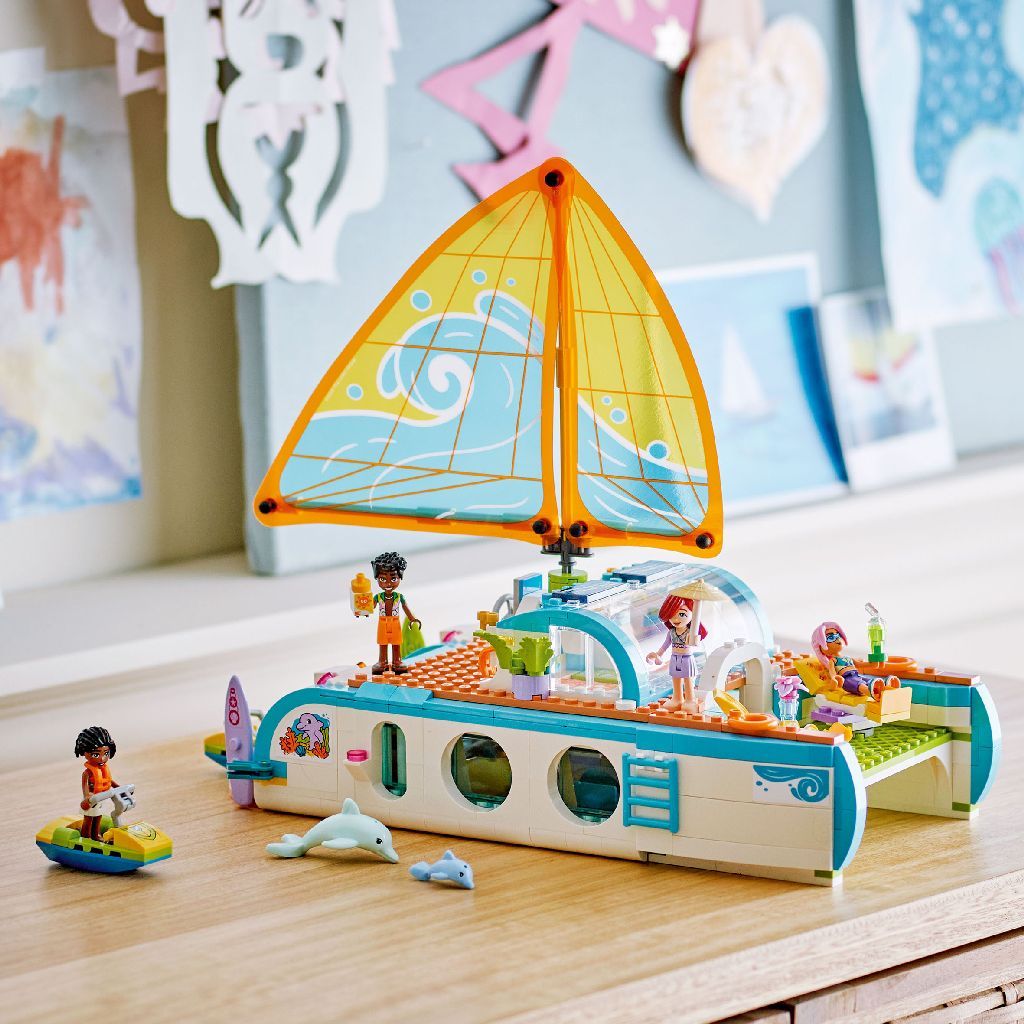 LEGO Friends Travel Boat Adventure Building Set for Ages 8+, 685 Pieces