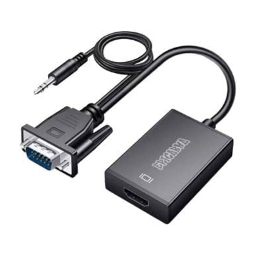 EPICARMA VGA to HDMI Adapter, Full HD Video & Audio Converter, Black
