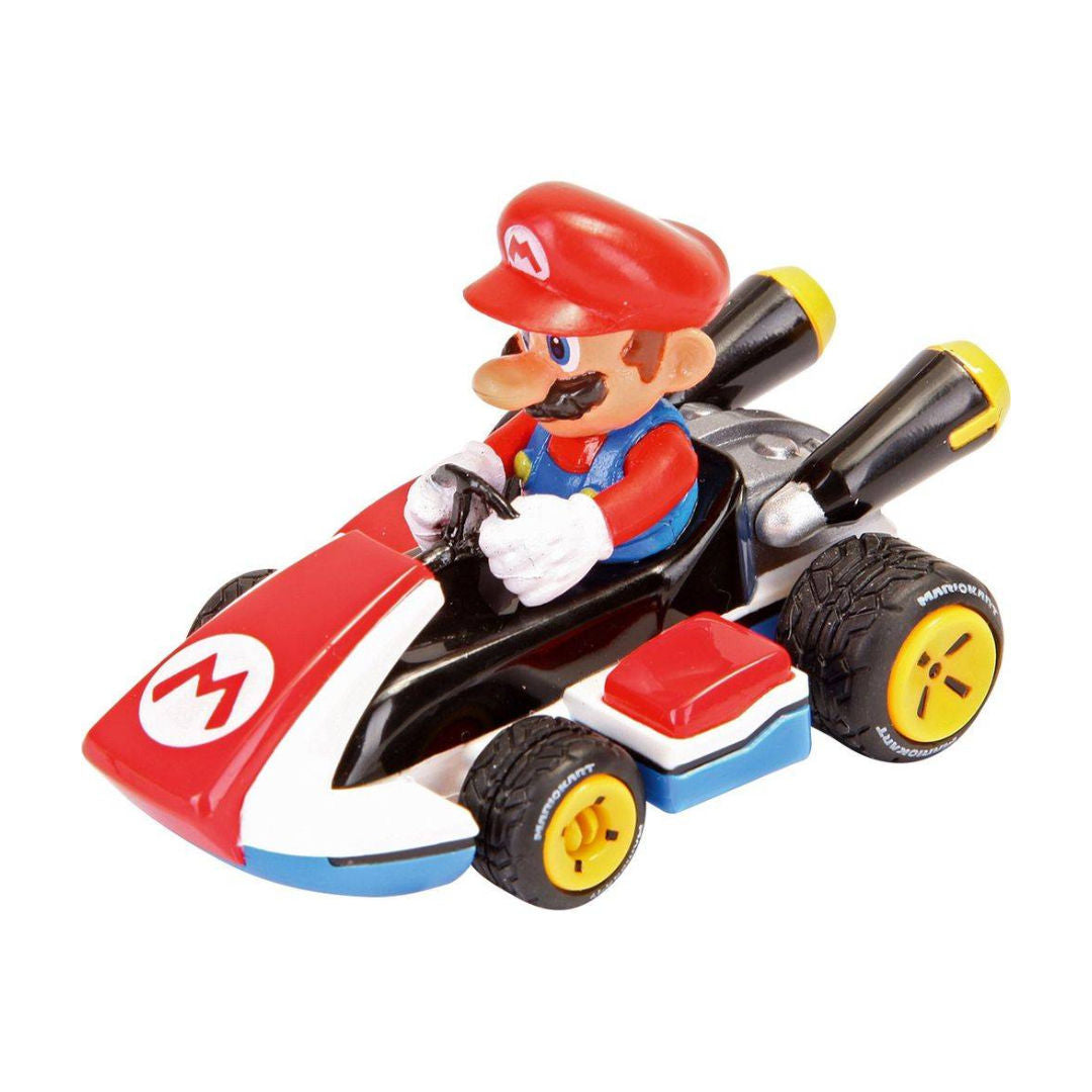 Carrera Pull N Speed Nintendo Mario Kart Mario Pull-Back Action Motor Car 1:43, Green/Blue, 3+ years
