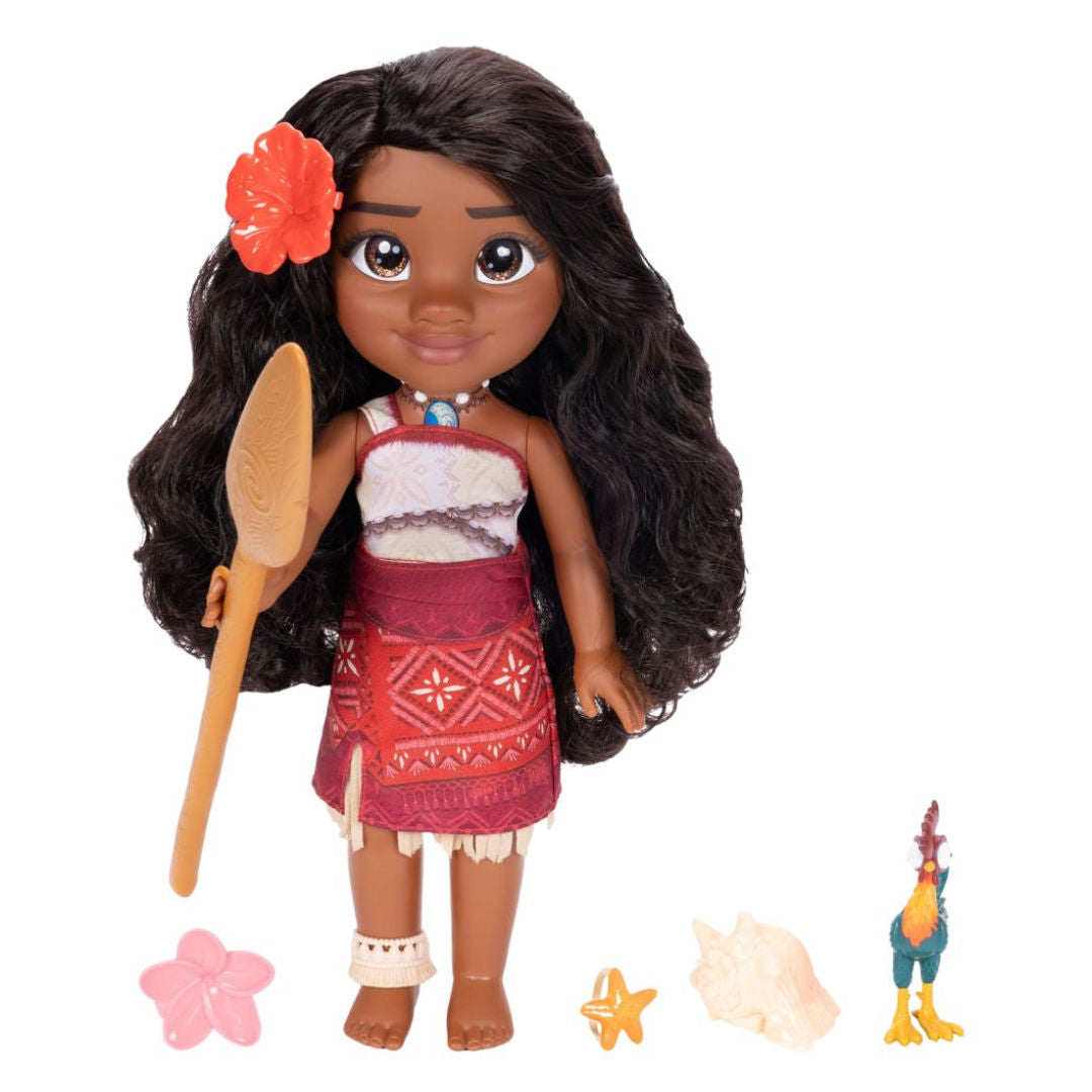 Disney Moana 2 My Singing Friend Moana Doll & Heihei Figure Playset, For Age 3+ Years