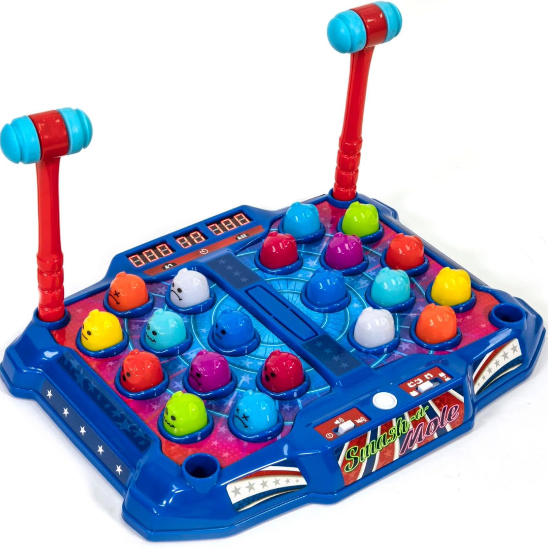 Ambassador Electronic Arcade Smash-A-Mole Tabletop Game, 6+ Years