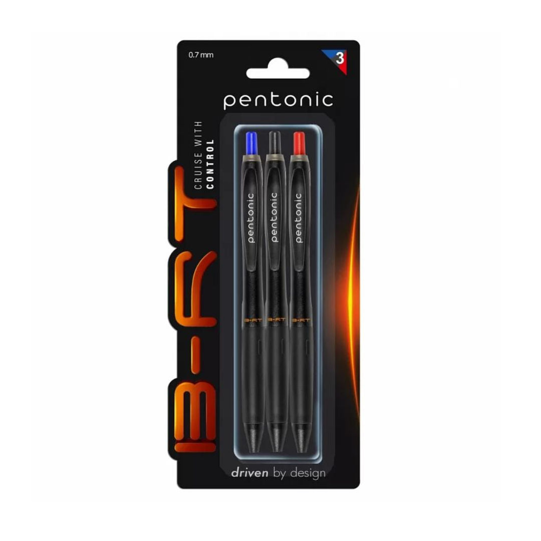 Pentonic B-RT Ball Pen, Cruise With Control, 0.7mm, 3 pieces