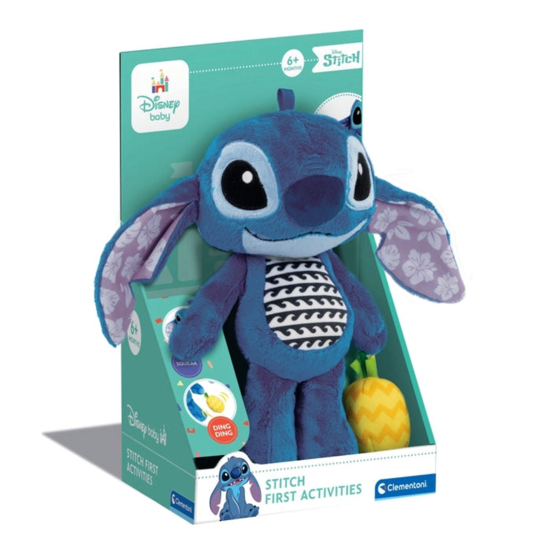Disney baby, Clementoni Lio Baby, Stitch First Activities, Plush Toy, Blue
