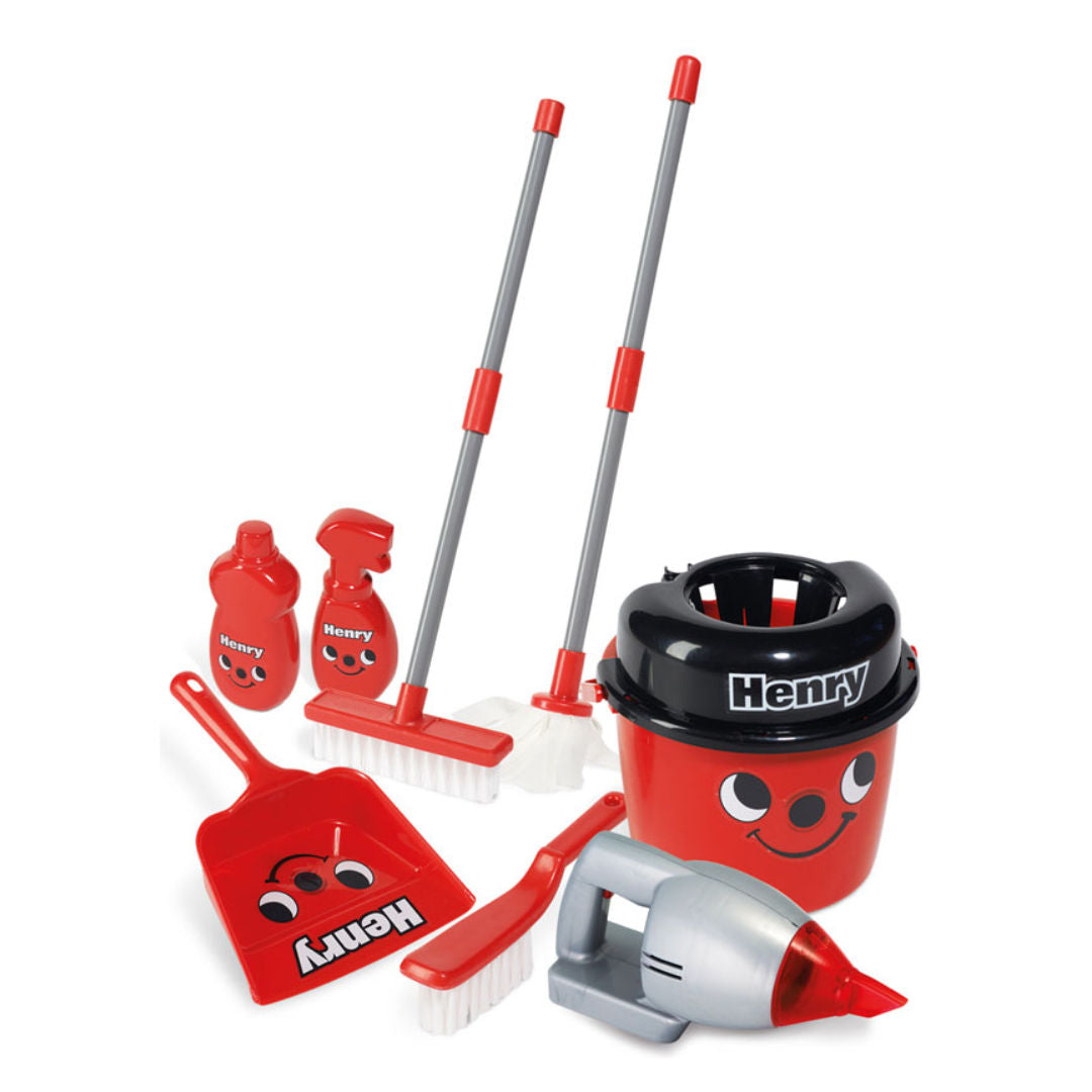 Casdon Henry Deluxe Cleaning Trolley Set Red, 3+ years