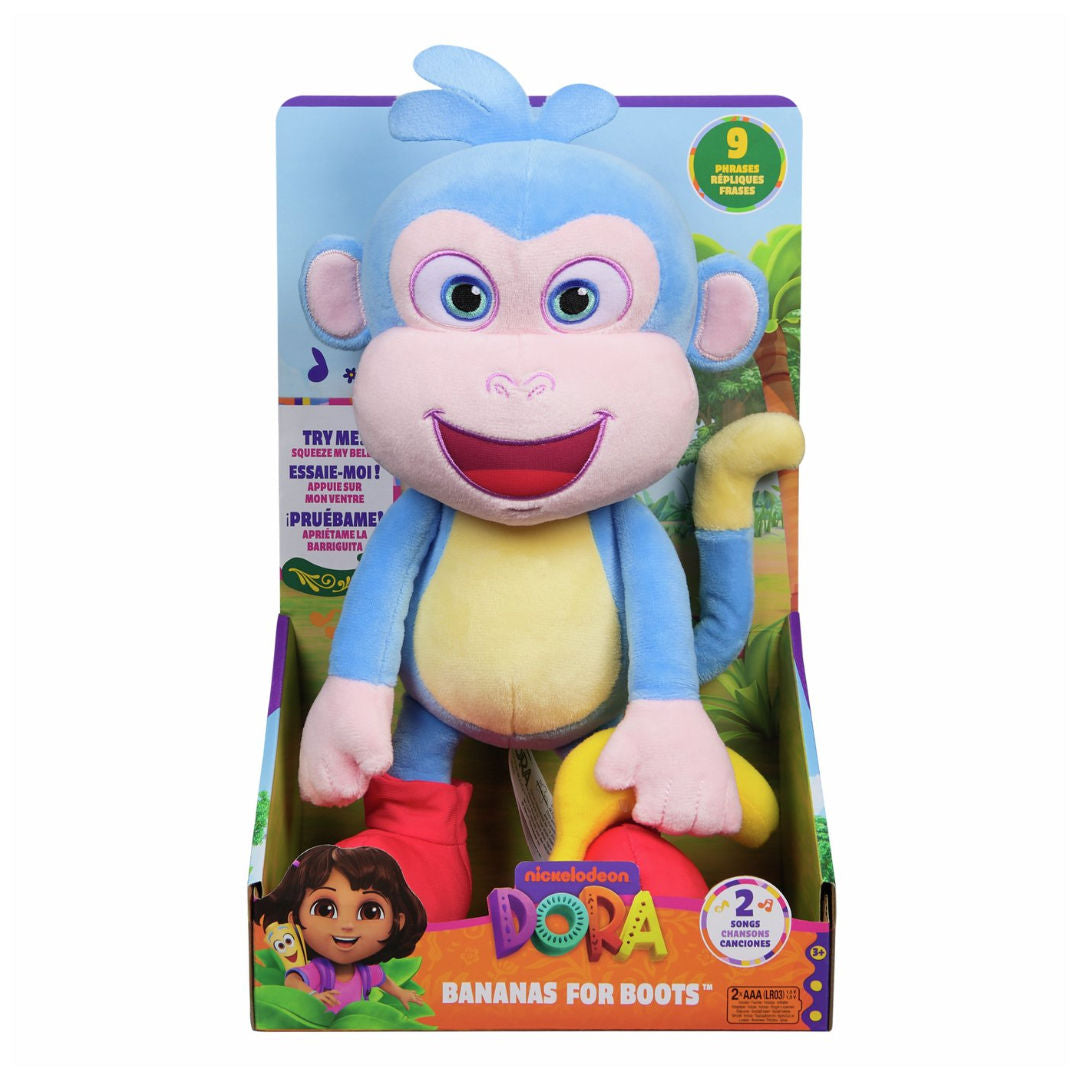 Dora The Explorer Bananas for Boots Singing Plush Toy, 33cm, For Age 3+ Years