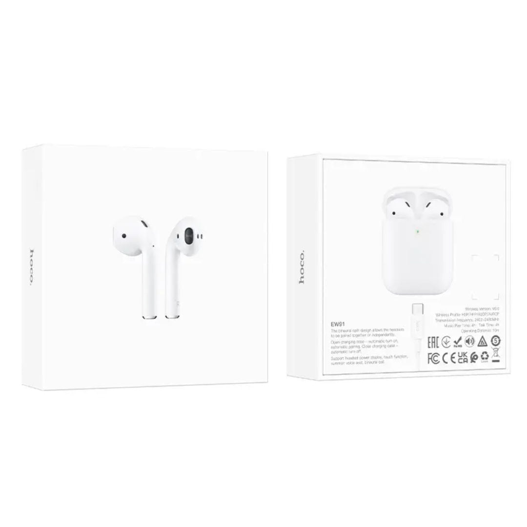 Hoco EW91 True Wireless Stereo Headset, White