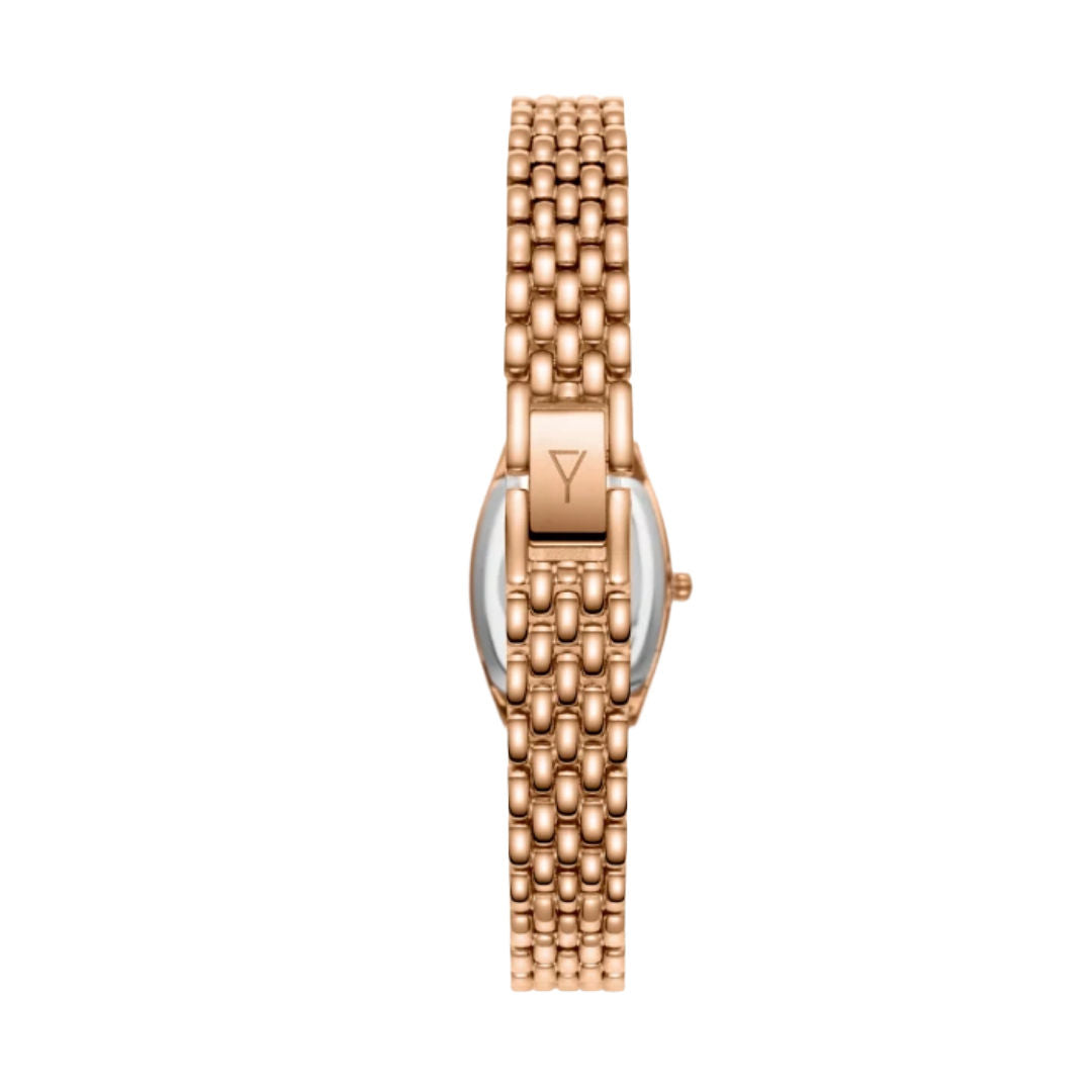 Ecstacy Women’s Analog Mother-of-Pearl Dial Rose Gold Stainless Steel Watch, E25501-RBKM