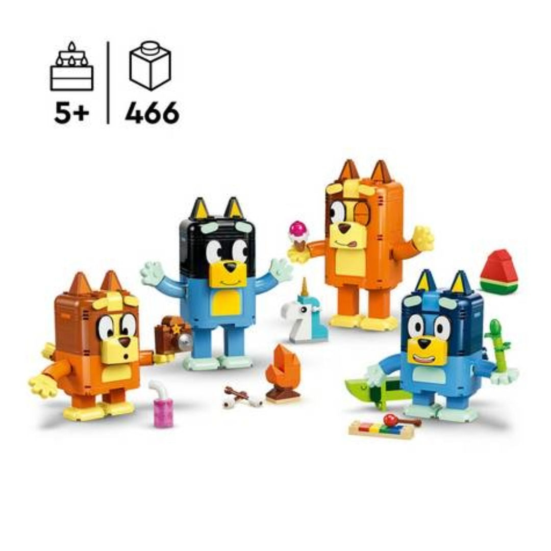 LEGO Bluey Brick-Built Bluey Family Figures, For Age 5+ Years