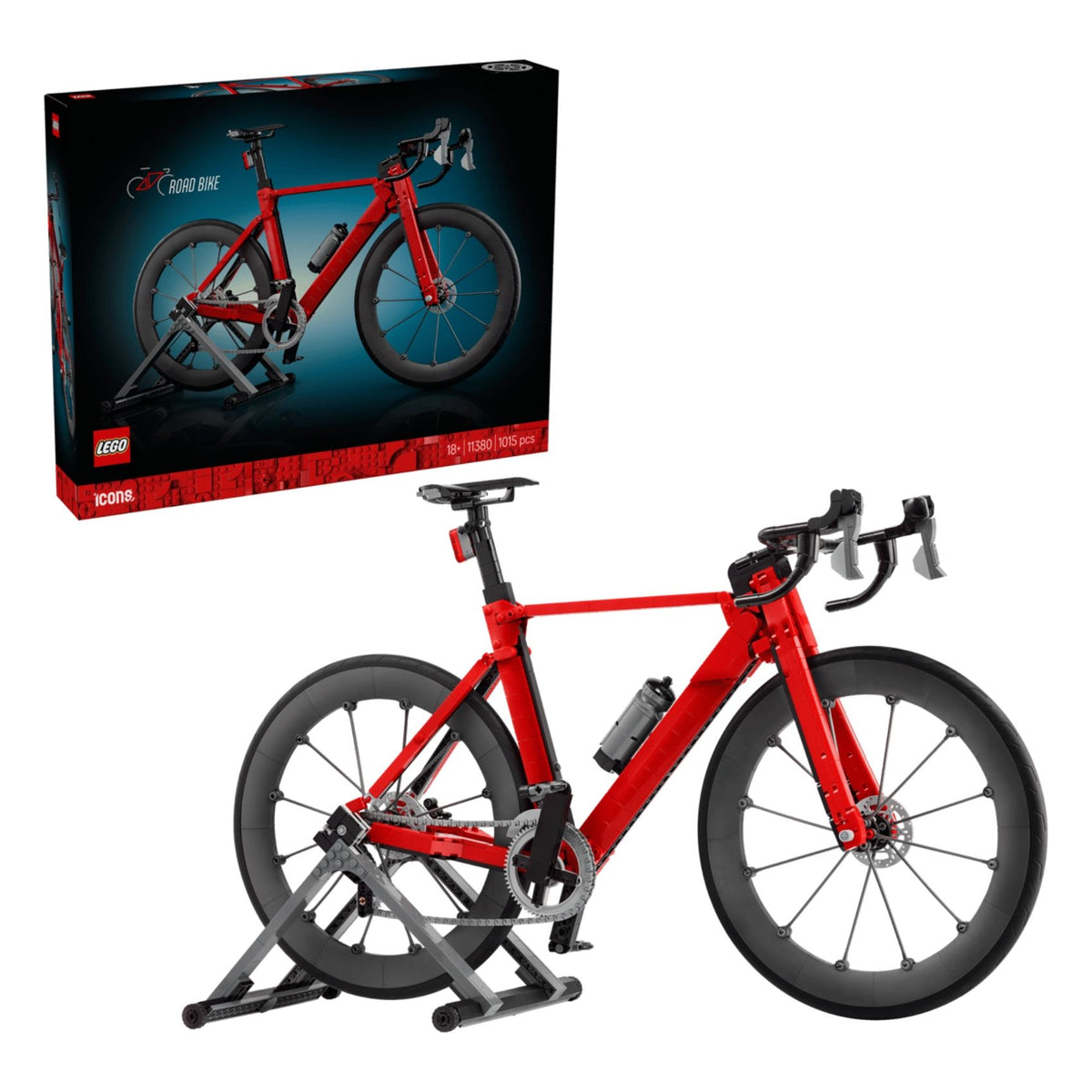 LEGO Icons 11380 Road Bike Sports Decor Building Toy Set, 1015 Pieces for Adults 18 Years and Above