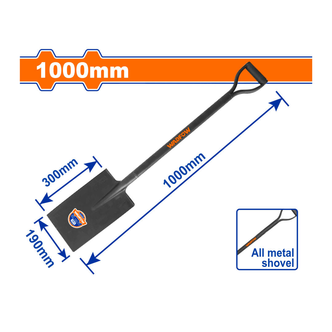 WADFOW All-Metal Steel Shovel