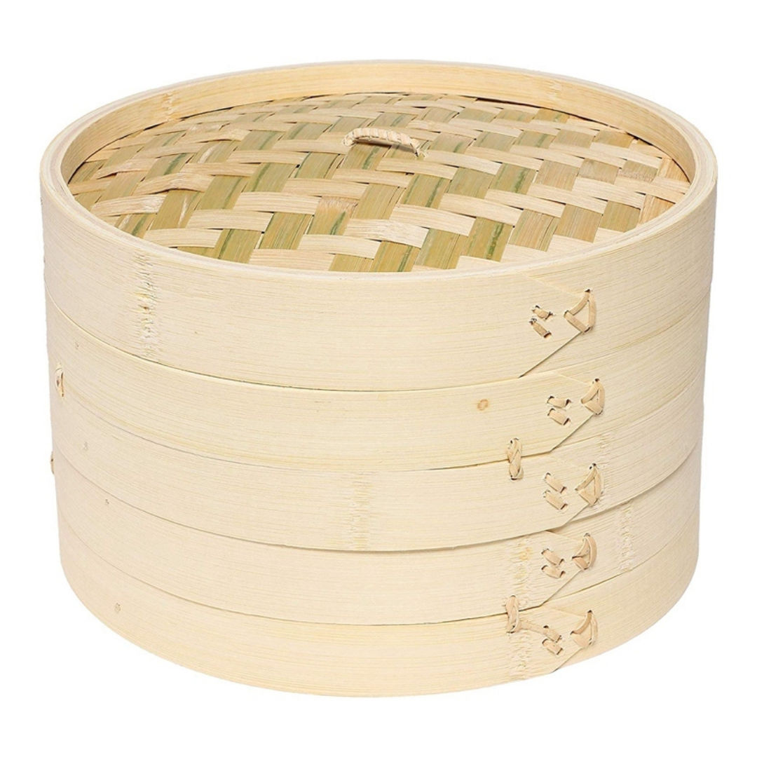 RSC Dim Sum Basket 2 Tier with Cover Steamer for Momo's & Dumplings, P19-22A