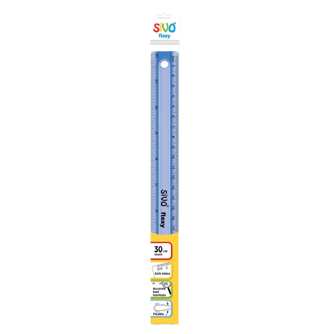 Sivo Flexy Shatter Proof Scale/Ruler, 30cm