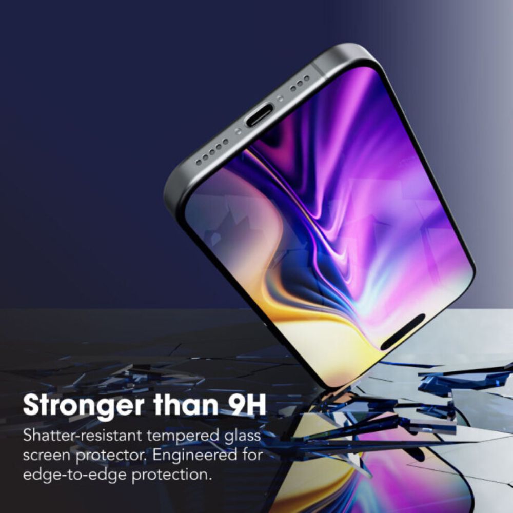 Blupebble Graphene Rock Series 2.5D Tempered Glass Screen Protector for iPhone 17 Series