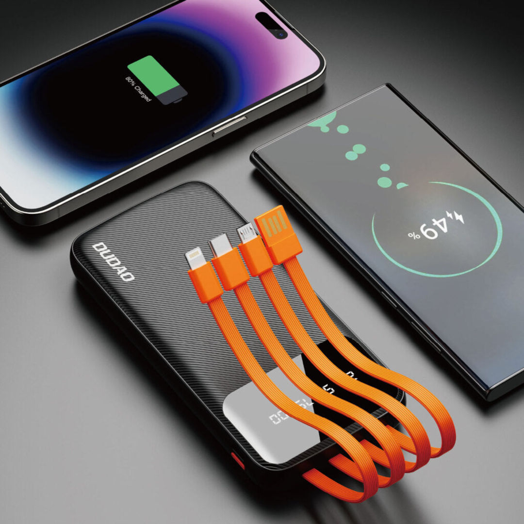 DUDAO K6PRO Power Bank 20000mAh With 3 in1 Cable