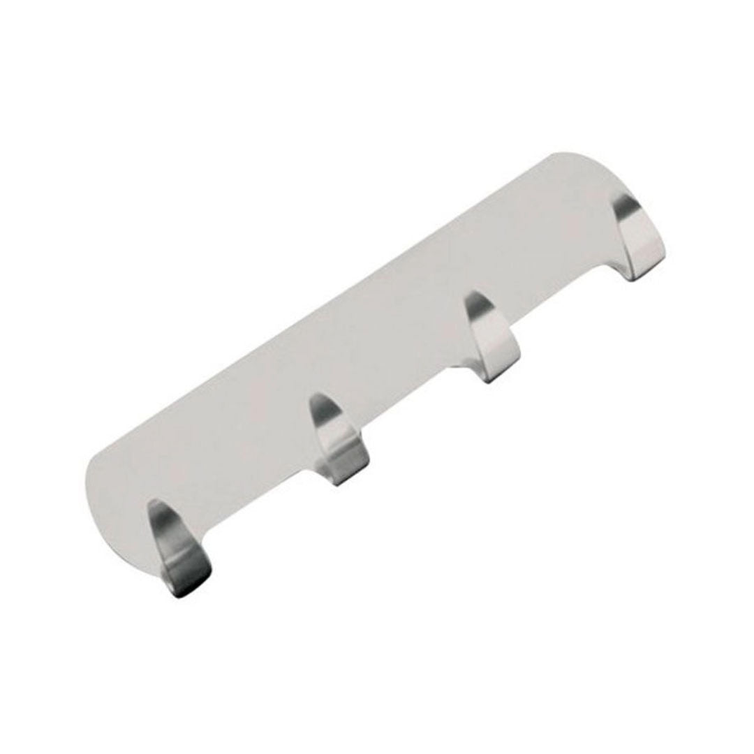 Metaltex Barrette Inox Self Adhesive 4 Hook Rack