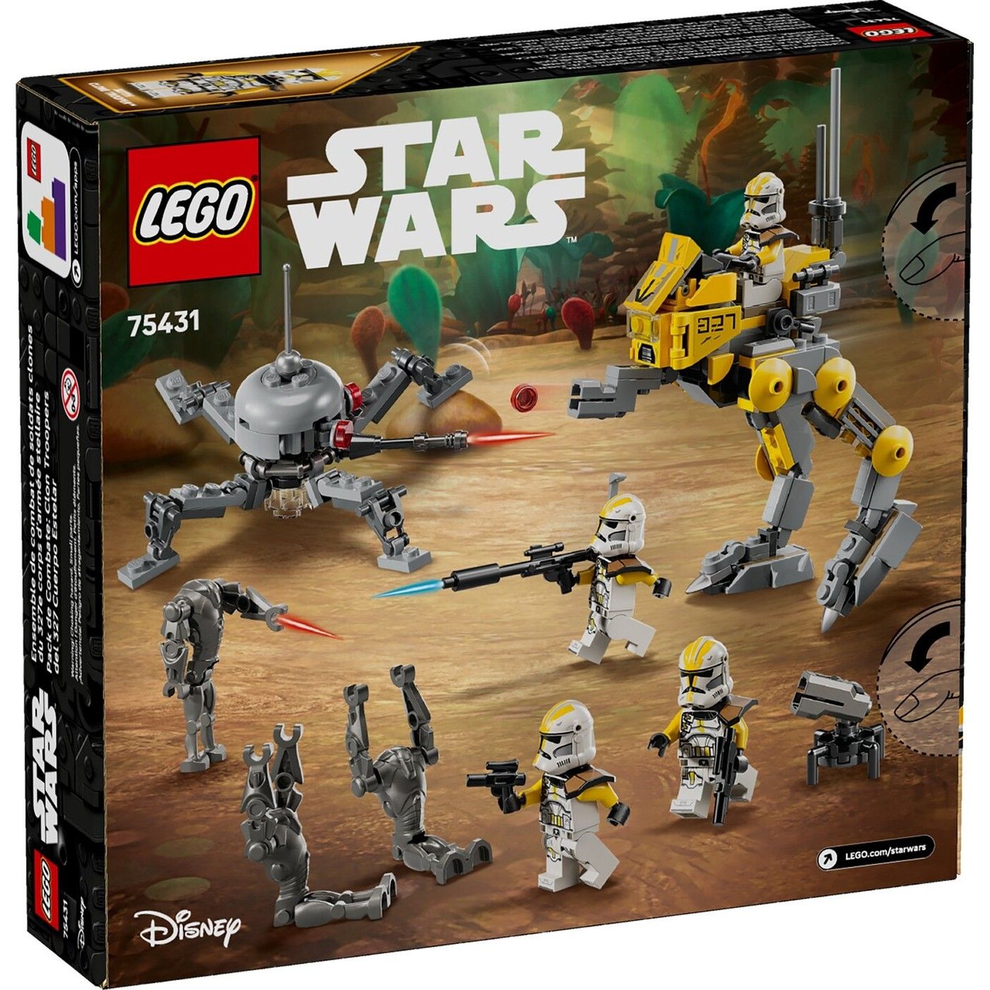 LEGO Star Wars 327th Star Corps Clone Troopers Battle Pack Building Play Set, For Age 7+ Years