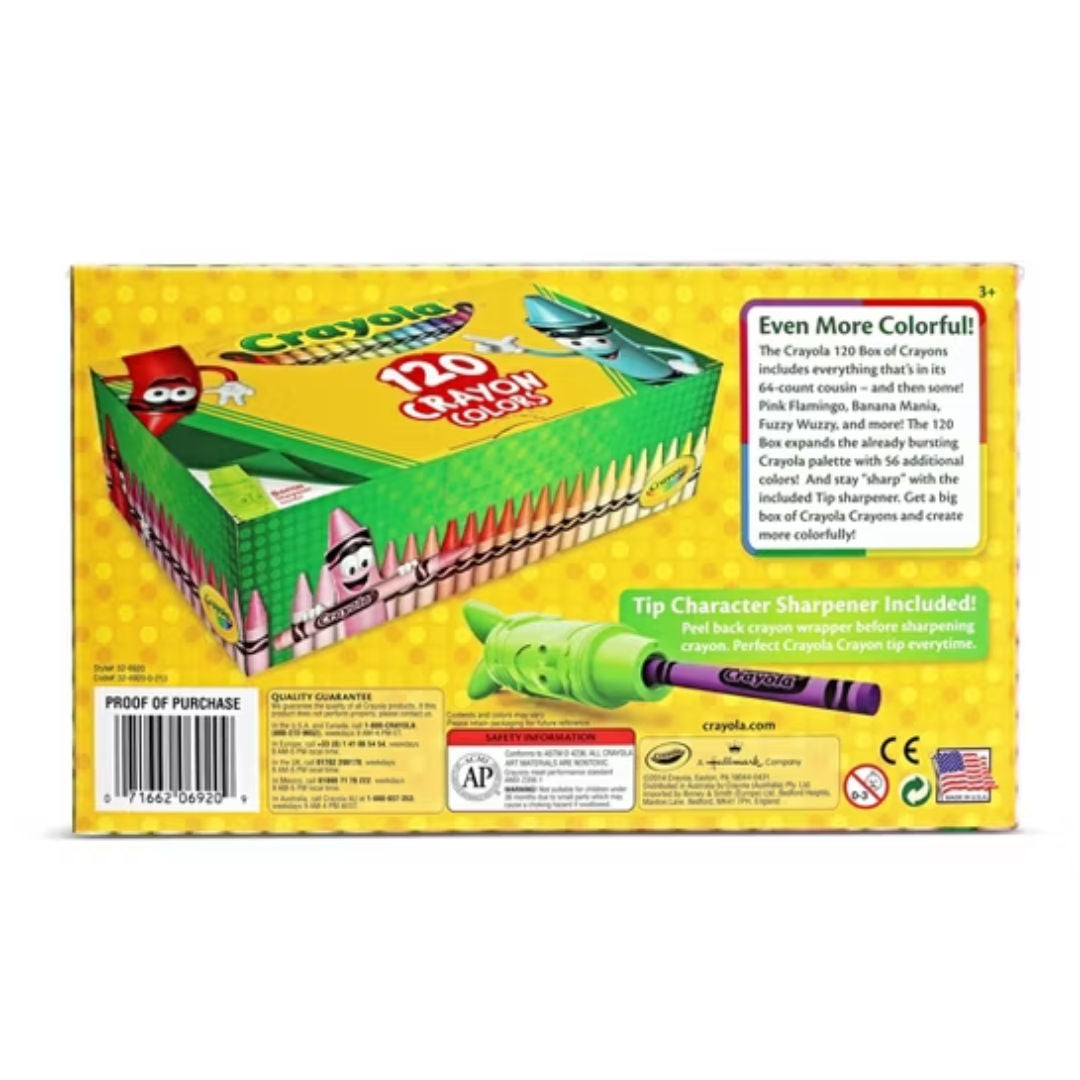 Crayola Classic Crayon Colors Set, 120 Pieces