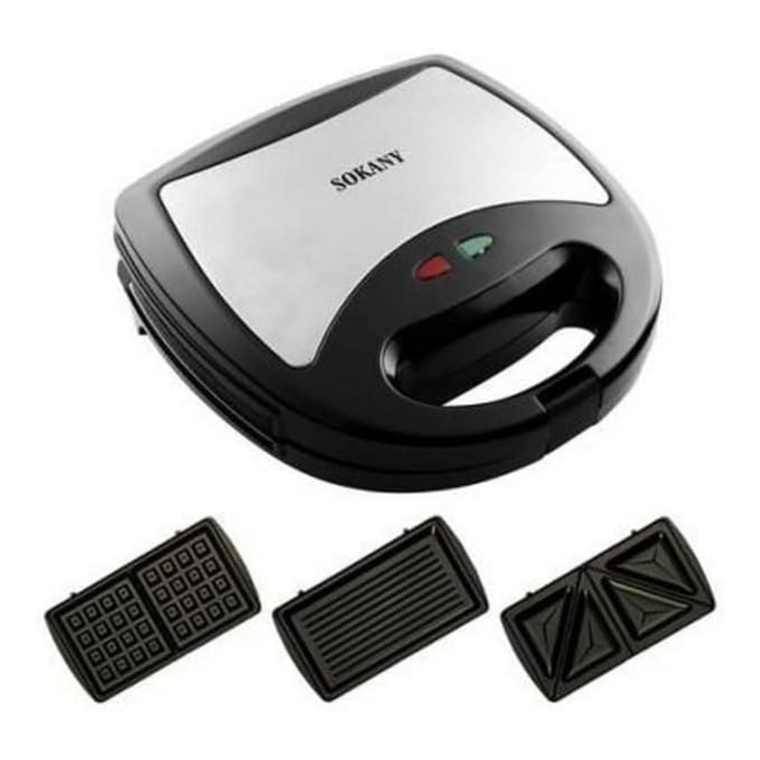 Sokany KJ-302 3-in-1 Sandwich Maker, P18-600