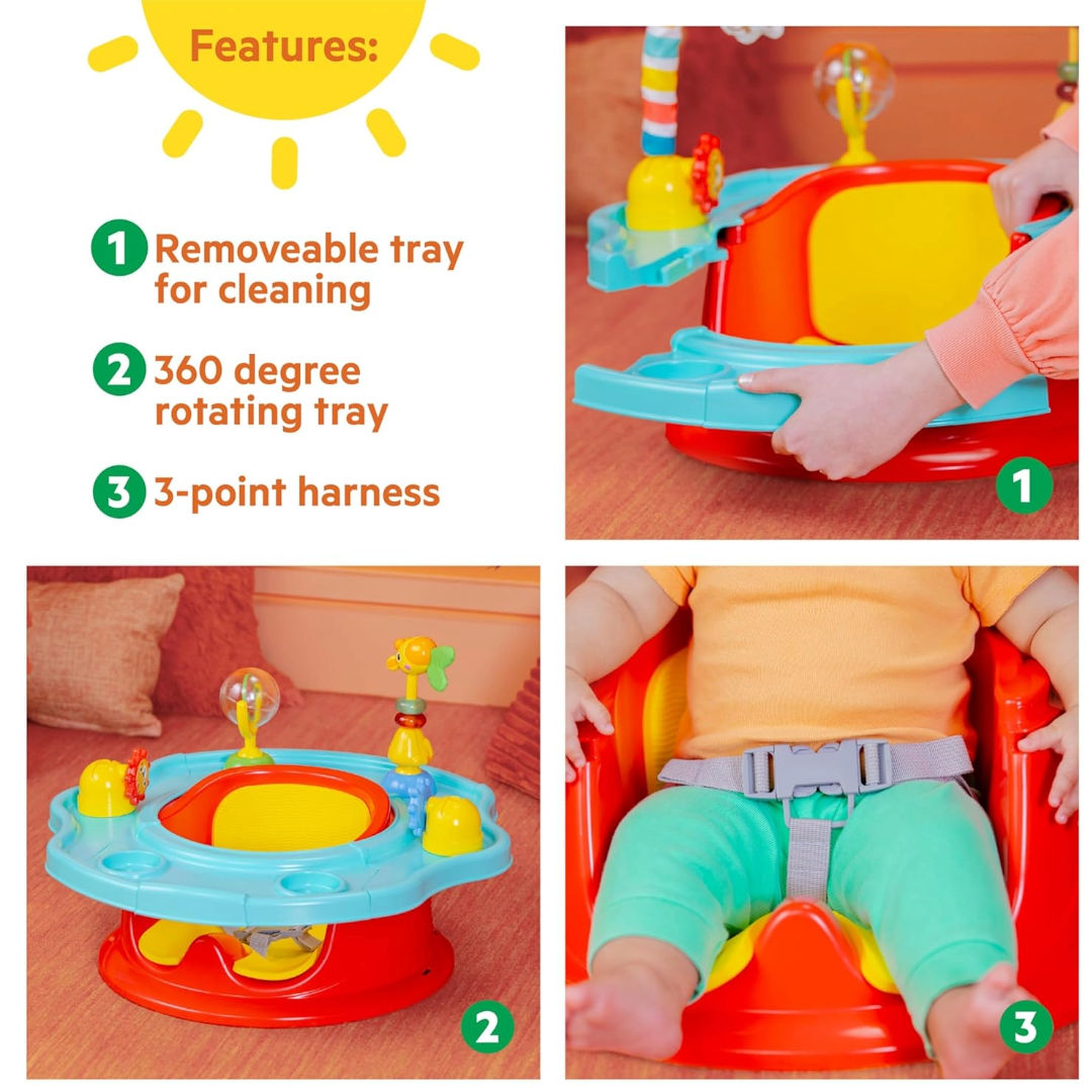 Bright Starts SuperSeat Playful Paradise 3-in-1 Activity Seat, (57 x 57 x 56.04 cm)