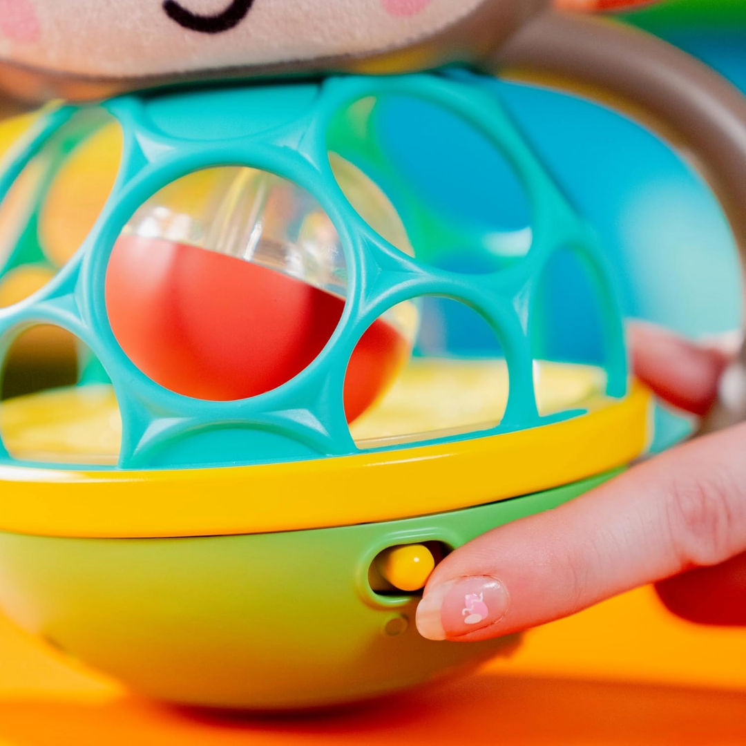 Bright Starts Grab & Giggle Monkey Multi-Sensory Toy, (12.10 x 18.26 x 19.89 cm)