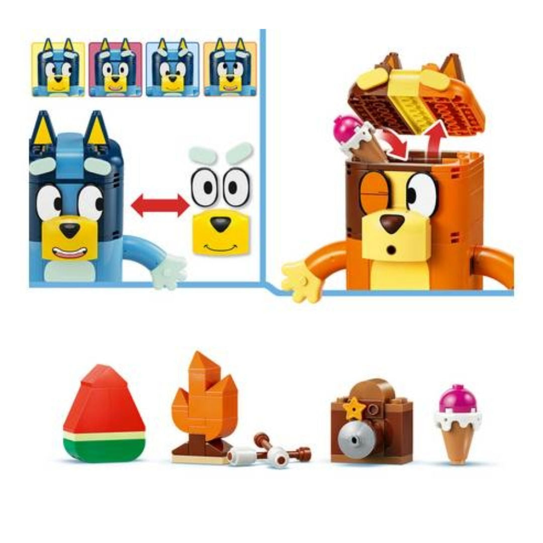 LEGO Bluey Brick-Built Bluey Family Figures, For Age 5+ Years