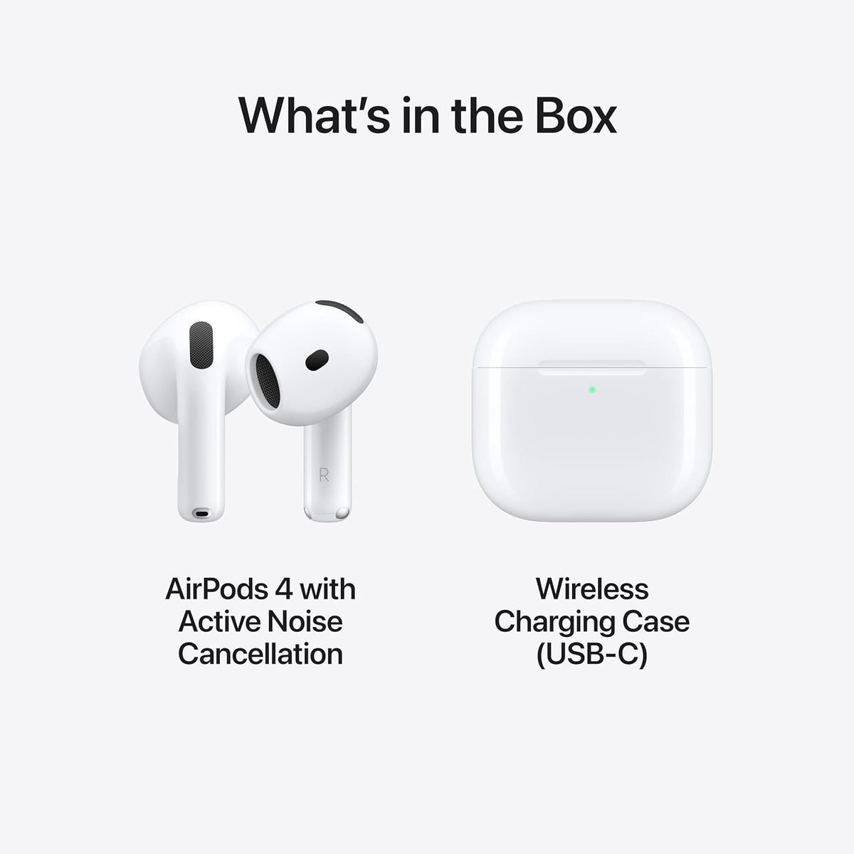 Apple AirPods 4 with Active Noise Cancellation, Adaptive Audio & USB-C Charging Case