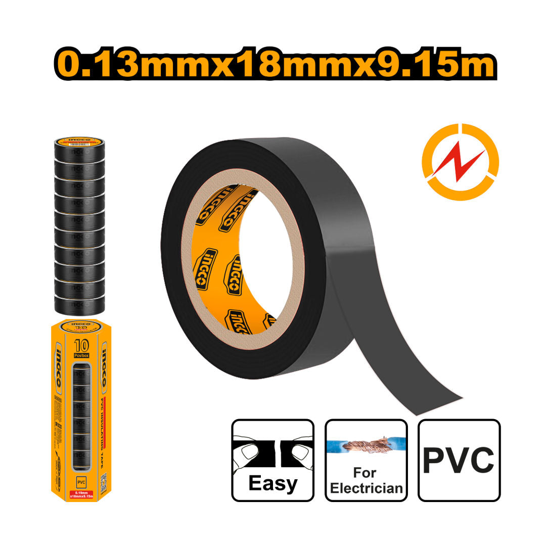 INGCO PVC Insulating Tape, Black