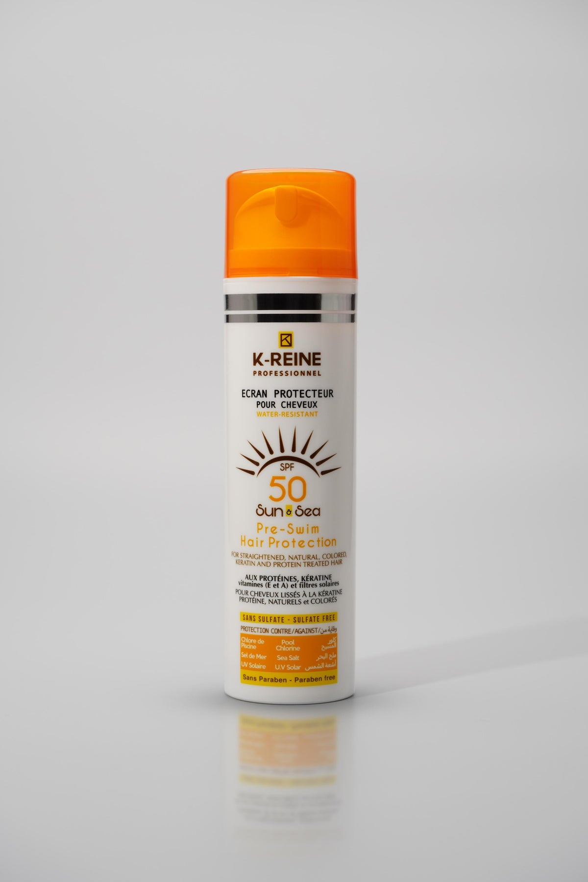 K-Reine Water Resistant Sulfate Free Hair Protector Against Sun And Sand Sea Elements, 200ml