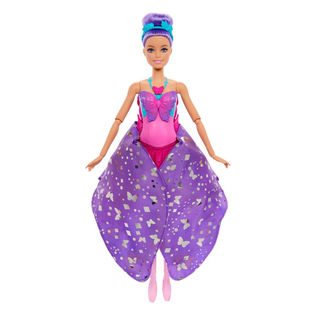 Barbie Dance and Flutter 2-in-1 Ballerina to Butterfly Doll