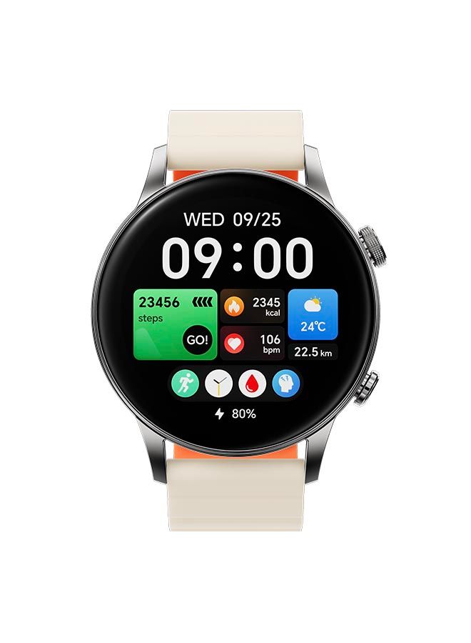 Black Shark S3 GPS Smartwatch with Magnetic Strap, 1.43" AMOLED, 150+ Sport Modes, ENC Bluetooth Call Watches , 15-Day Battery Life, Fitness Tracker with Health Monitoring (Sliver)