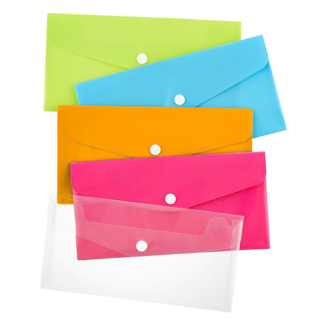 RSC Foolscap Color Button Closure Envelope, KS315FC