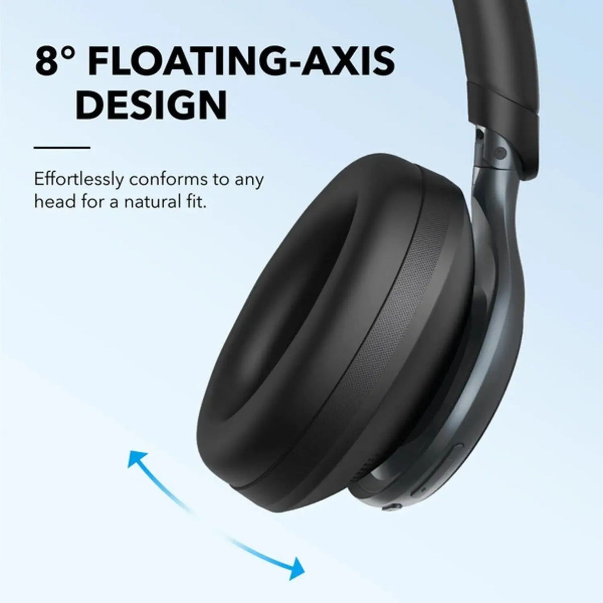 Anker Soundcore Space One A3035011 Wireless Adaptive Noise Cancelling Headphones, Black