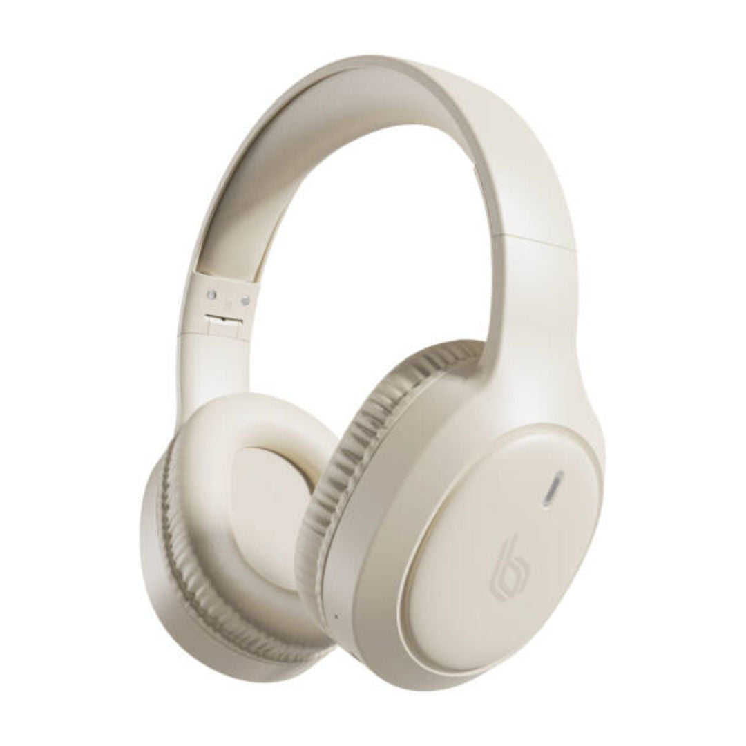 Blupebble C85 Over-Ear Foldable Headphones, Wireless Bluetooth, Stone