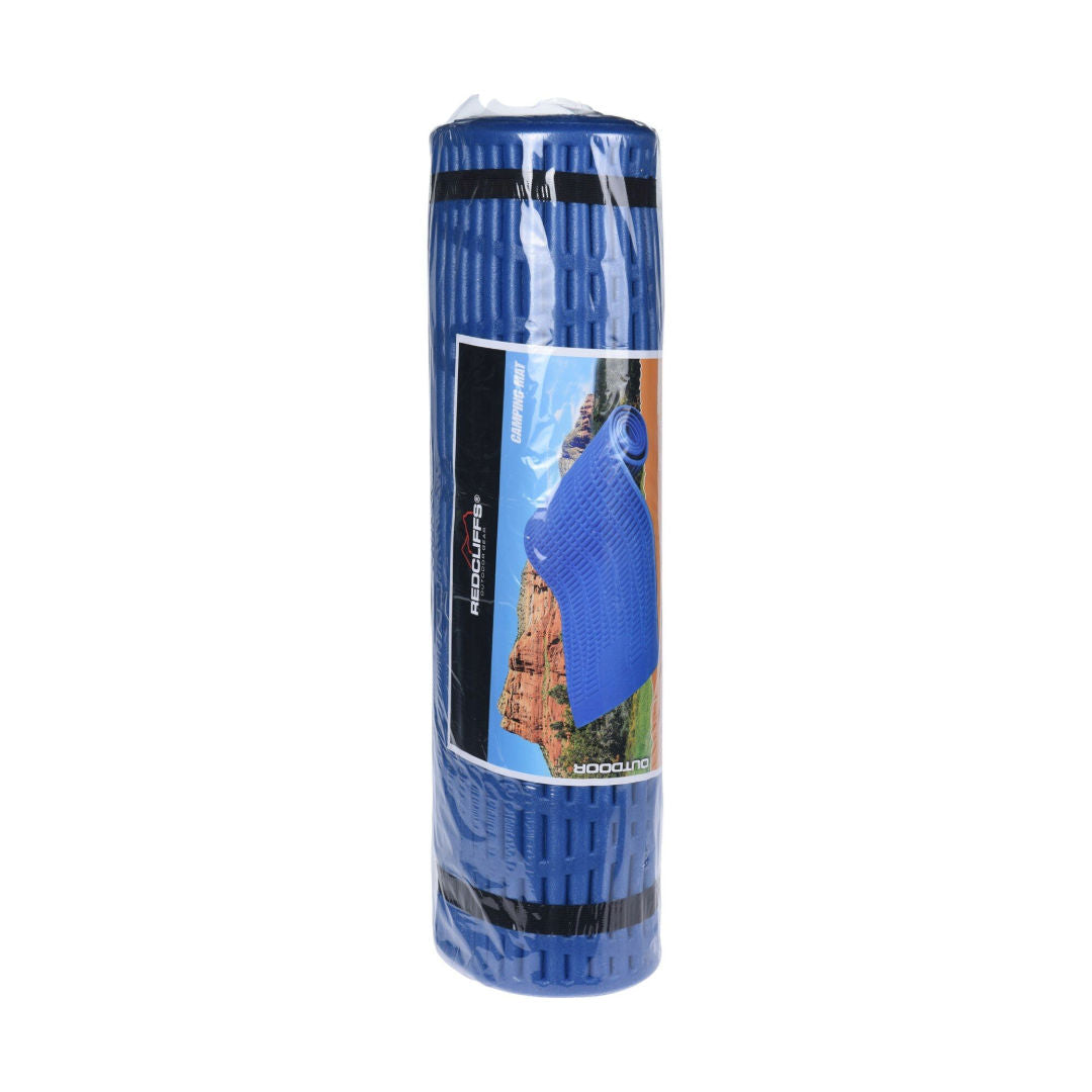 Camp Master Camping Mat, Size 1800x590x10mm, XPE Material, Blue Color, Each Shrink-Wrapped with A4 Color Label