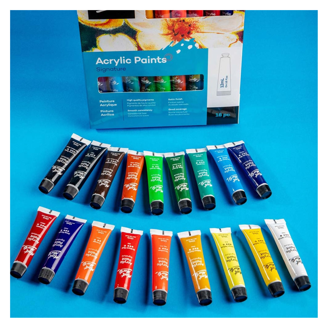 Mont Marte Acrylic Paint Signature Set, 18x12ml, PMHS0033 P24-507