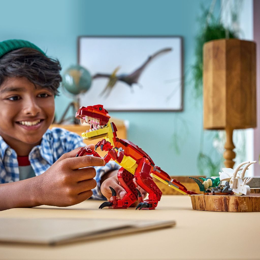 LEGO Creator 3 in 1 Fierce Dinosaur 31379 Building Toy Set 283 Pieces, For Age 8+ Years