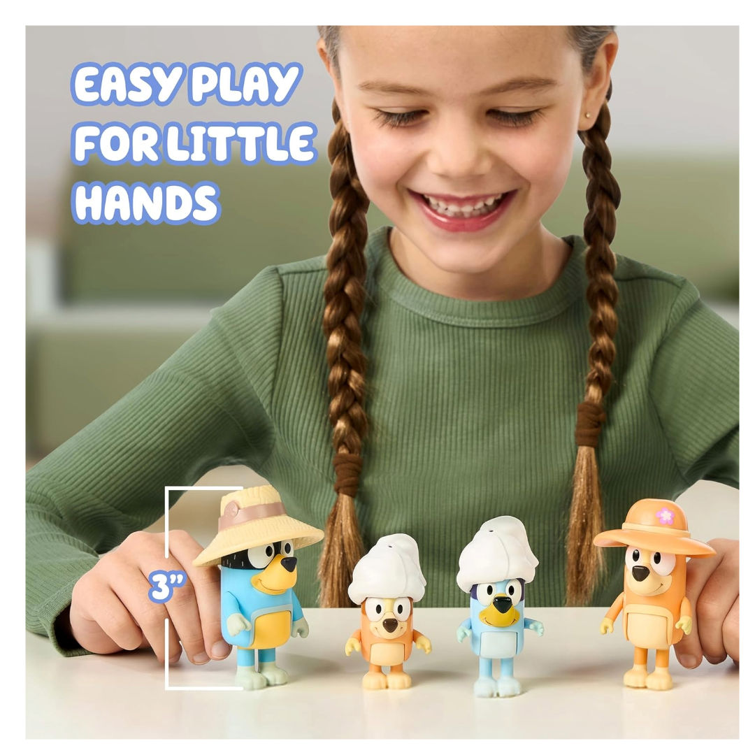 Bluey Family Trip Playset (Set of 4), 3+ years