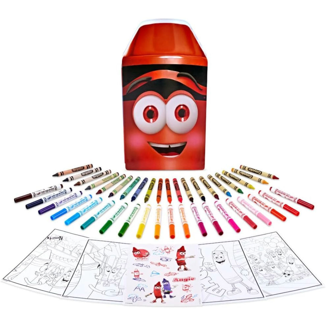 Crayola Limited Edition Angie Collection Art Set, Red Art Case, 60+ Pieces