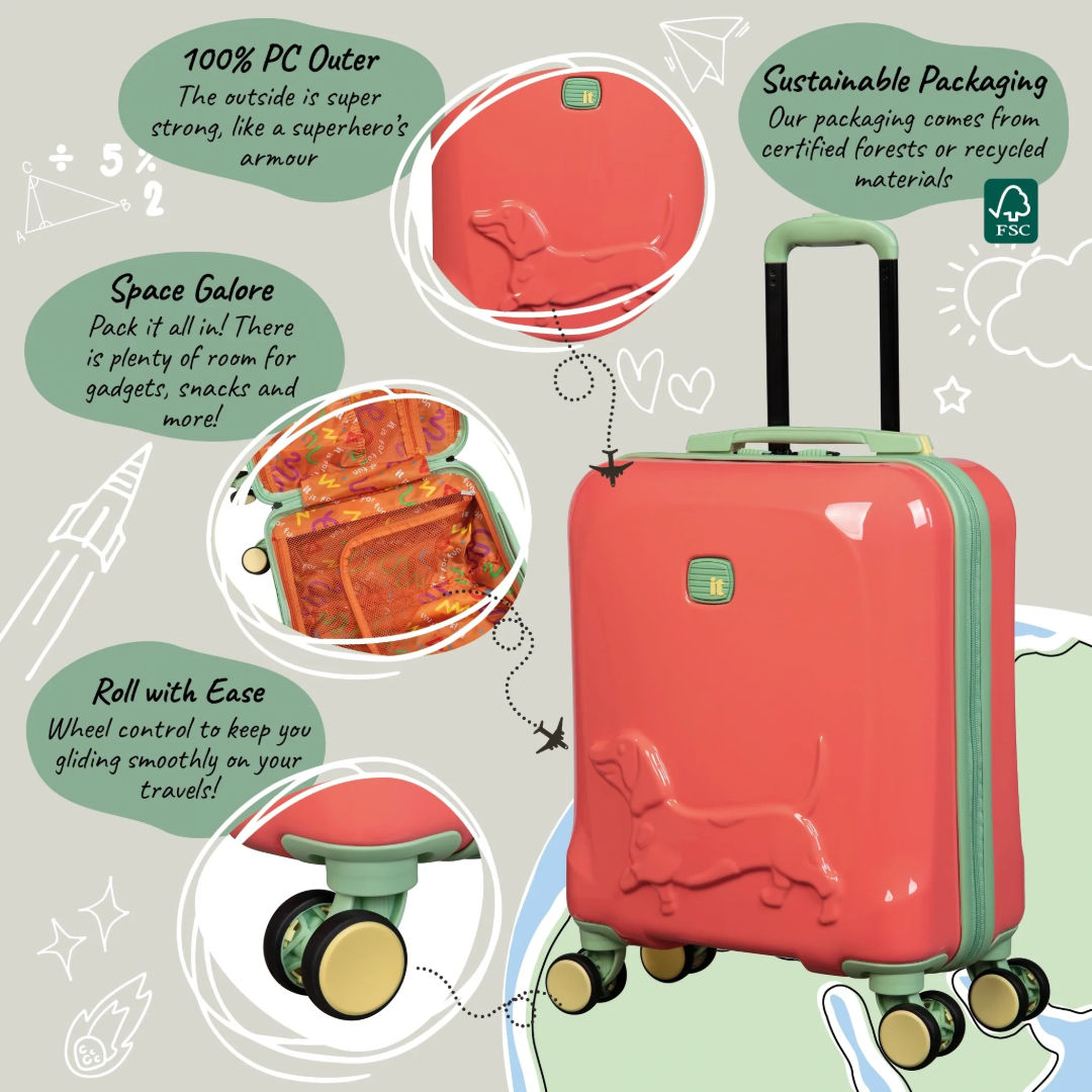 it Luggage Daxie Trolley Fusion Coral, 14"