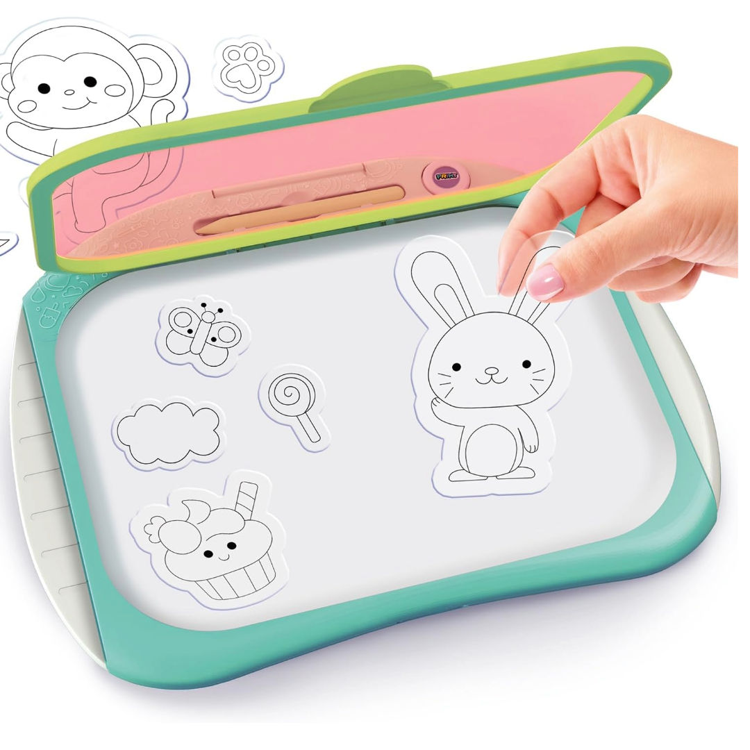 Canal Toys Doodle Copy Printable Drawing Board Set, (57 Pieces)