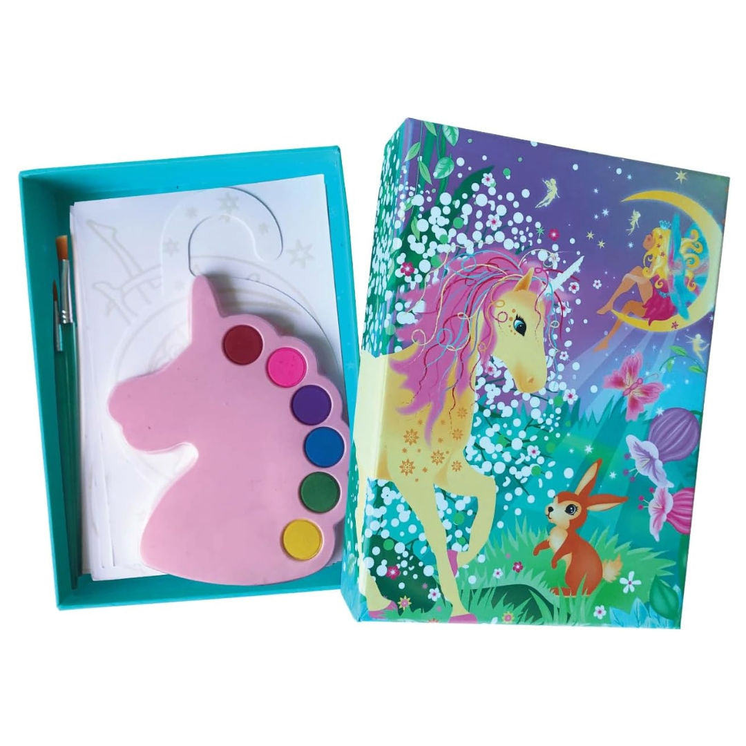 Box CanDIY Totally Magical Unicorns Watercolor Art Kit, 6+ years