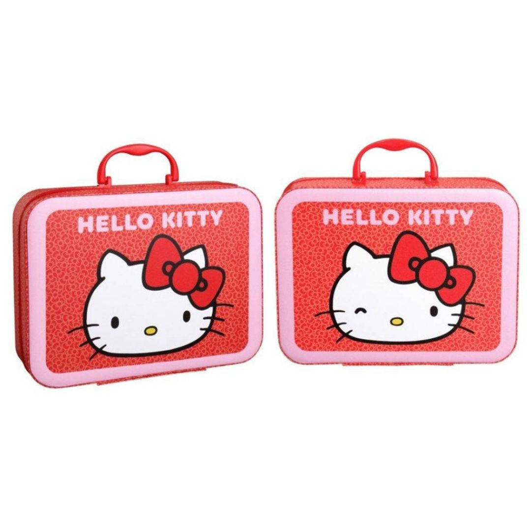 Air-Val Sanrio Hello Kitty & Friends Hello Kitty Makeup Case, Red/Pink, 8+ years