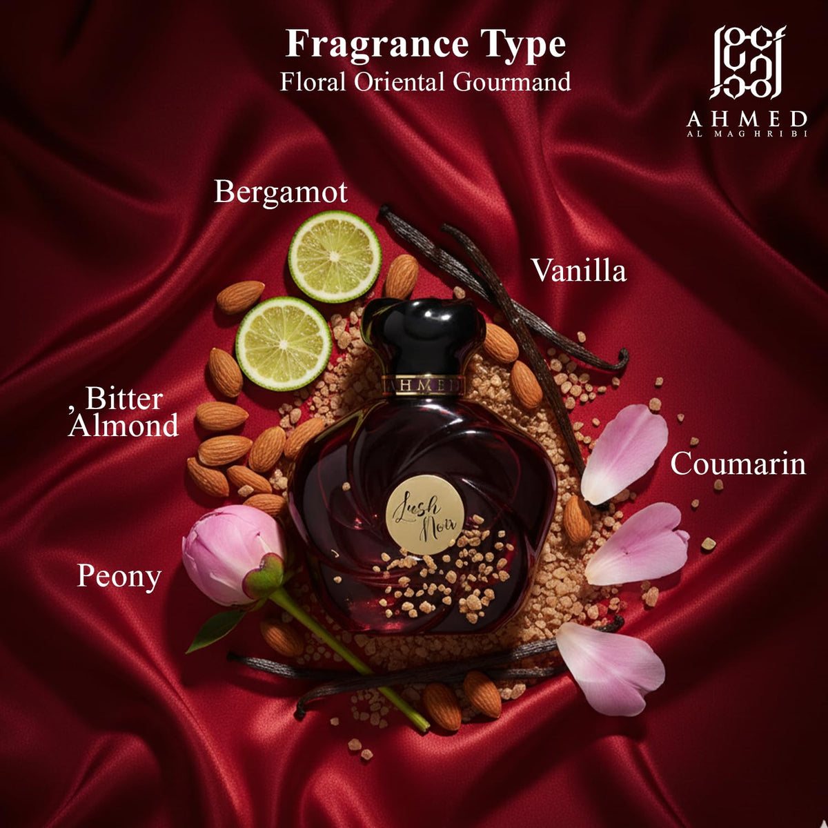 Ahmed Al Maghribi Lush Noir Eau De Parfum, 75ml