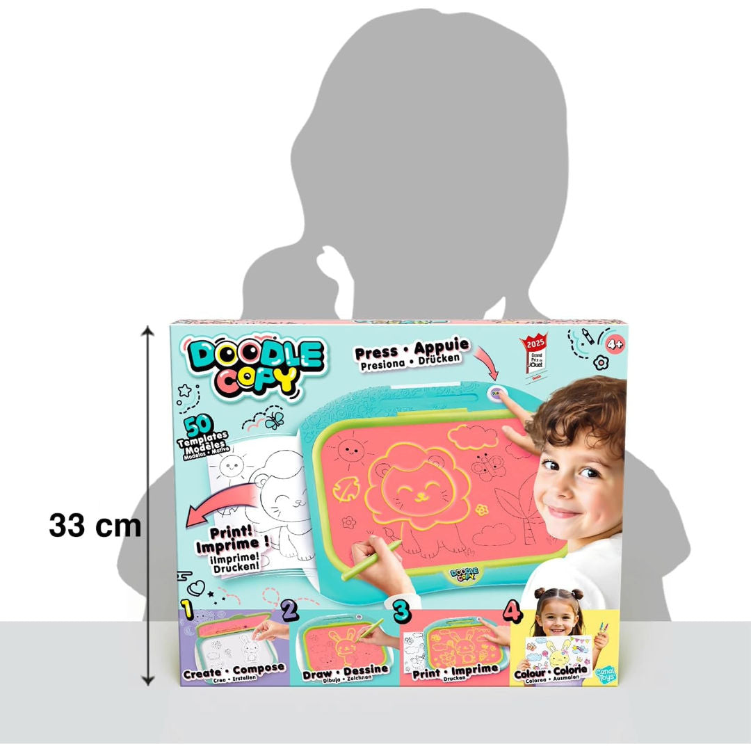 Canal Toys Doodle Copy Printable Drawing Board Set, (57 Pieces)
