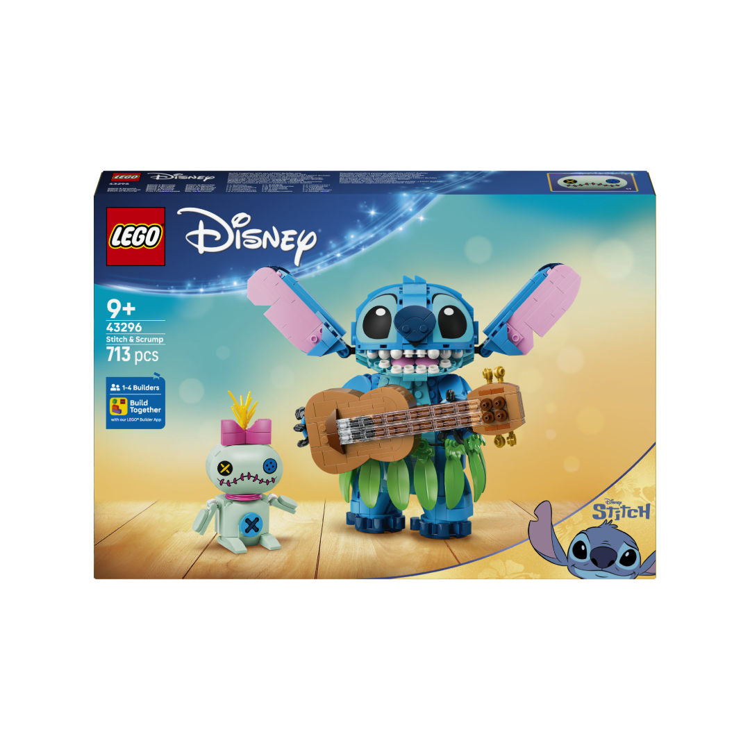 LEGO Disney Stitch and Scrump Building Set, For Age 9+ Years